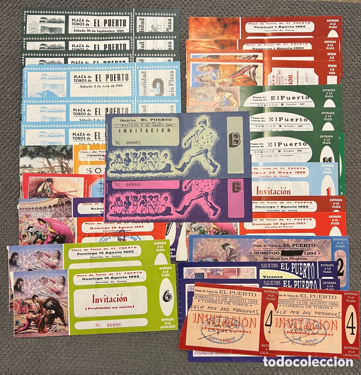 Tauromachie: PLAZA DE TOROS DEL PUERTO DE SANTA MARIA (31) Entradas de Toros (a.1989 - a.1994)