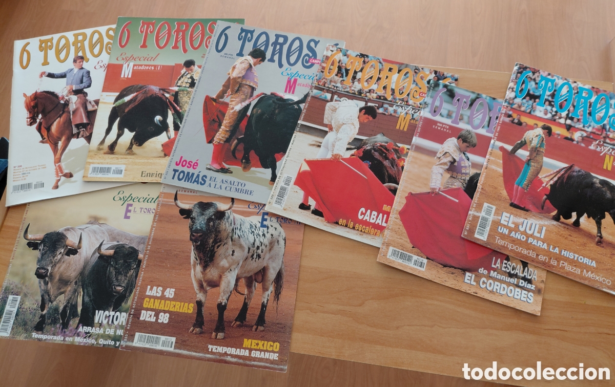 Tauromaquia: Lote revistas 6 Toros 6 Especiales temporada 1998
