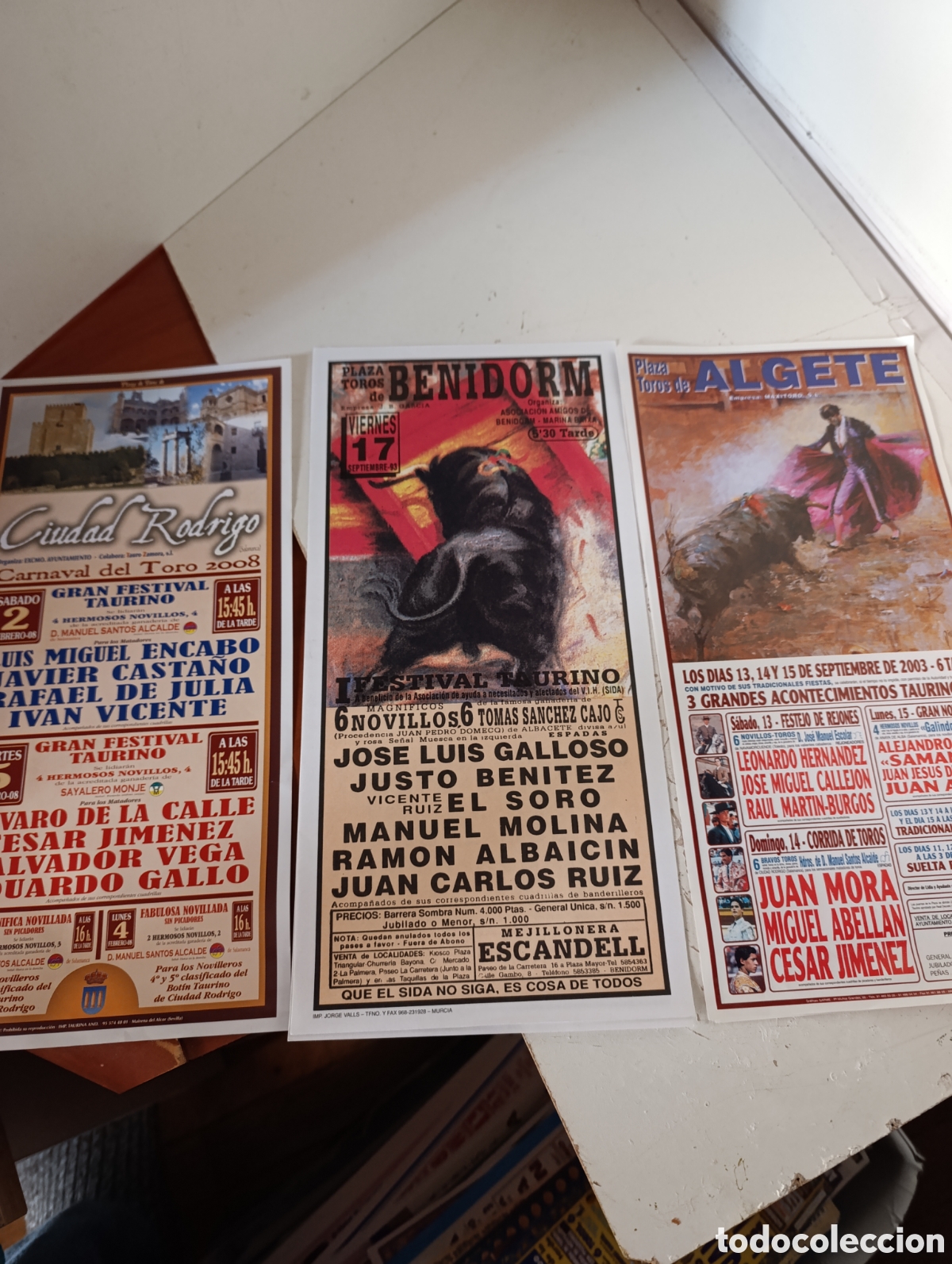 Tauromaquia: Lote 3 octavillas toros