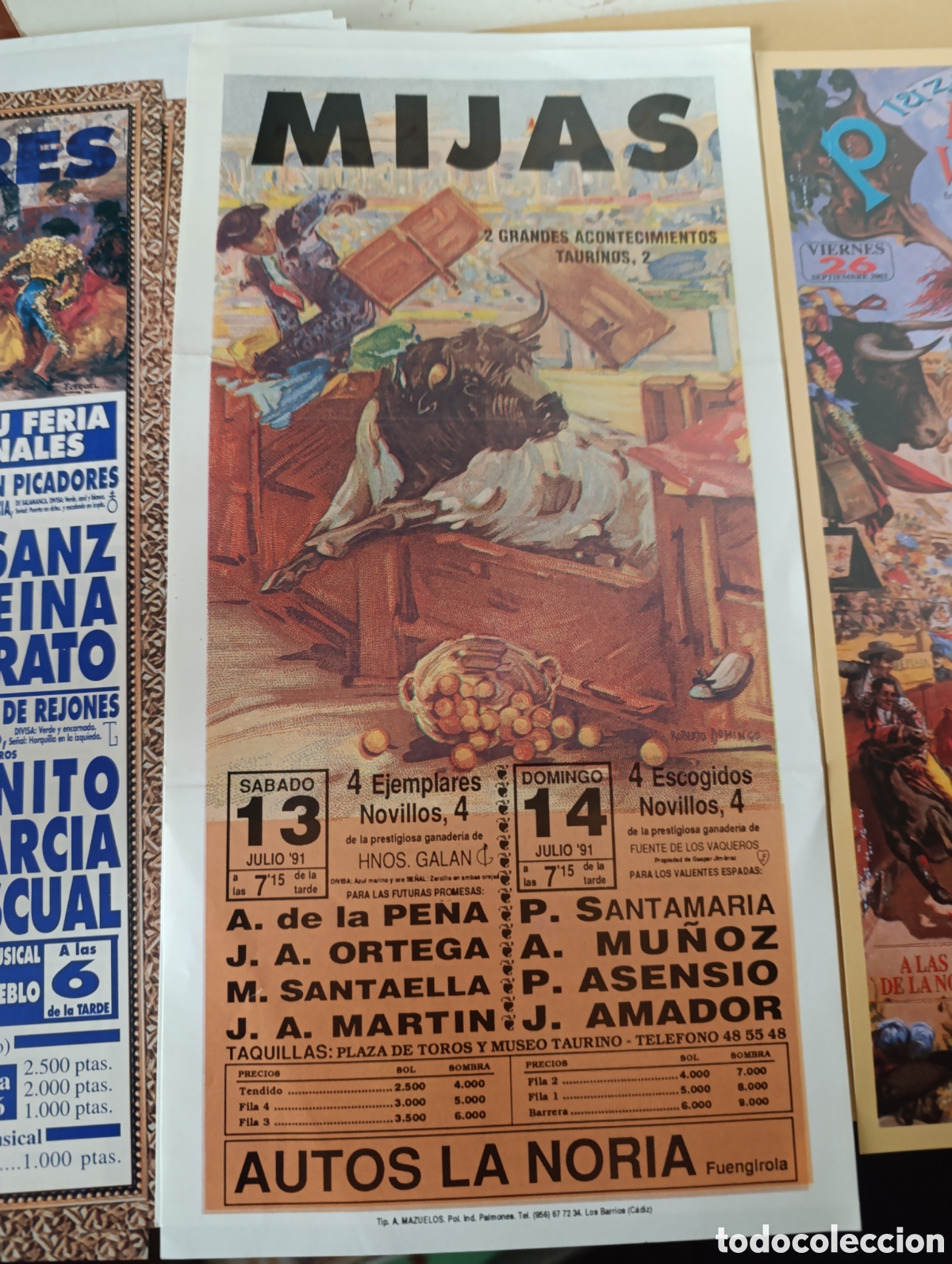 Tauromaquia: 3 carteles peque&ntilde;os toros - Foto 3