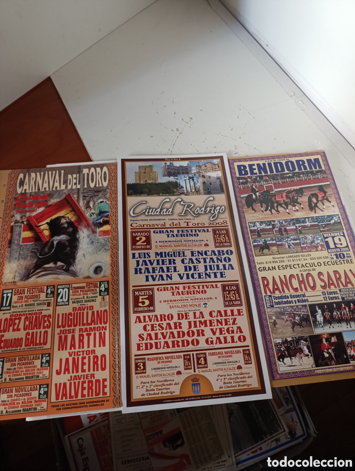 Tauromaquia: 3 carteles peque&ntilde;os toros