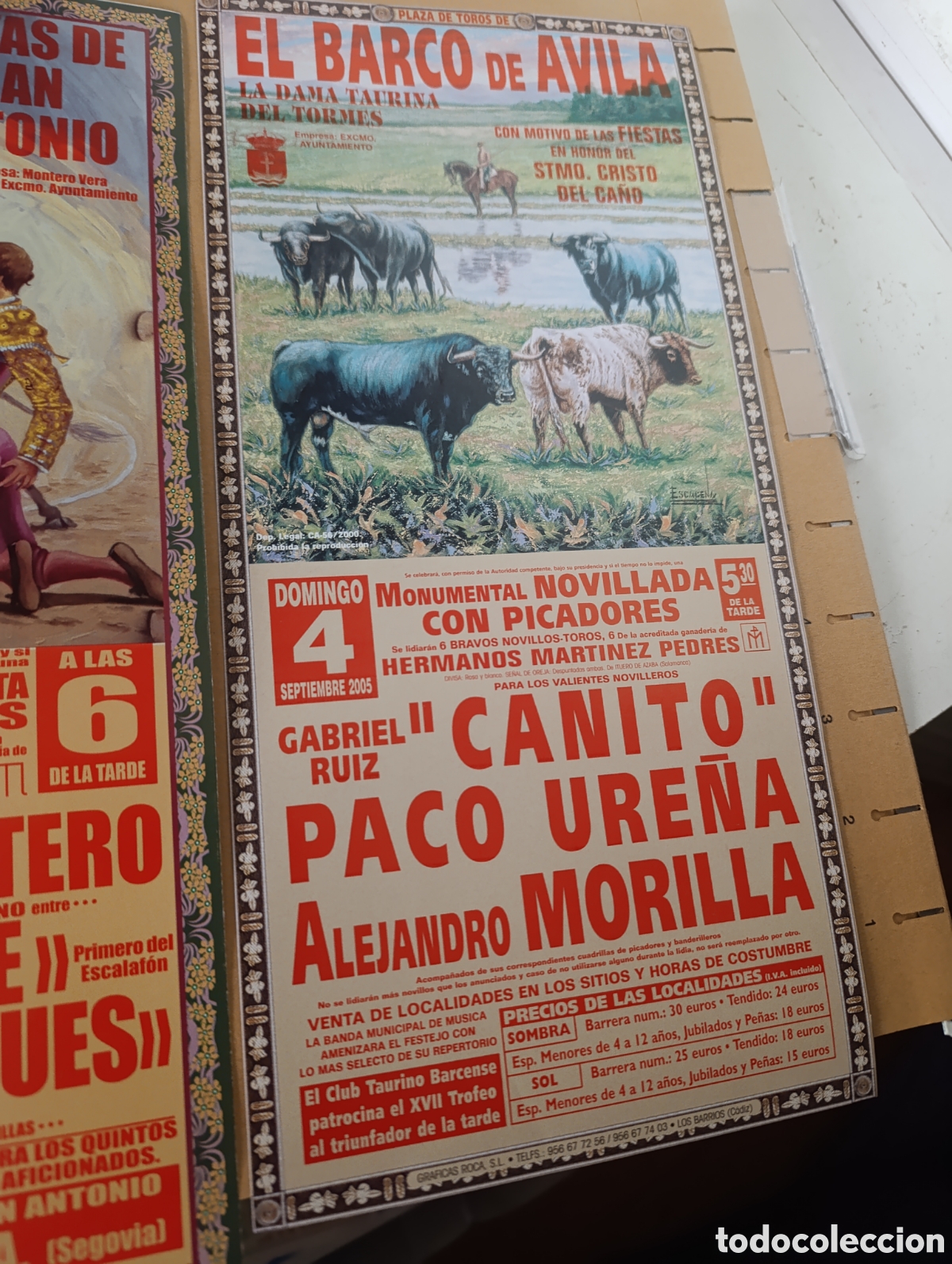 Tauromaquia: 3 carteles peque&ntilde;os toros - Foto 4