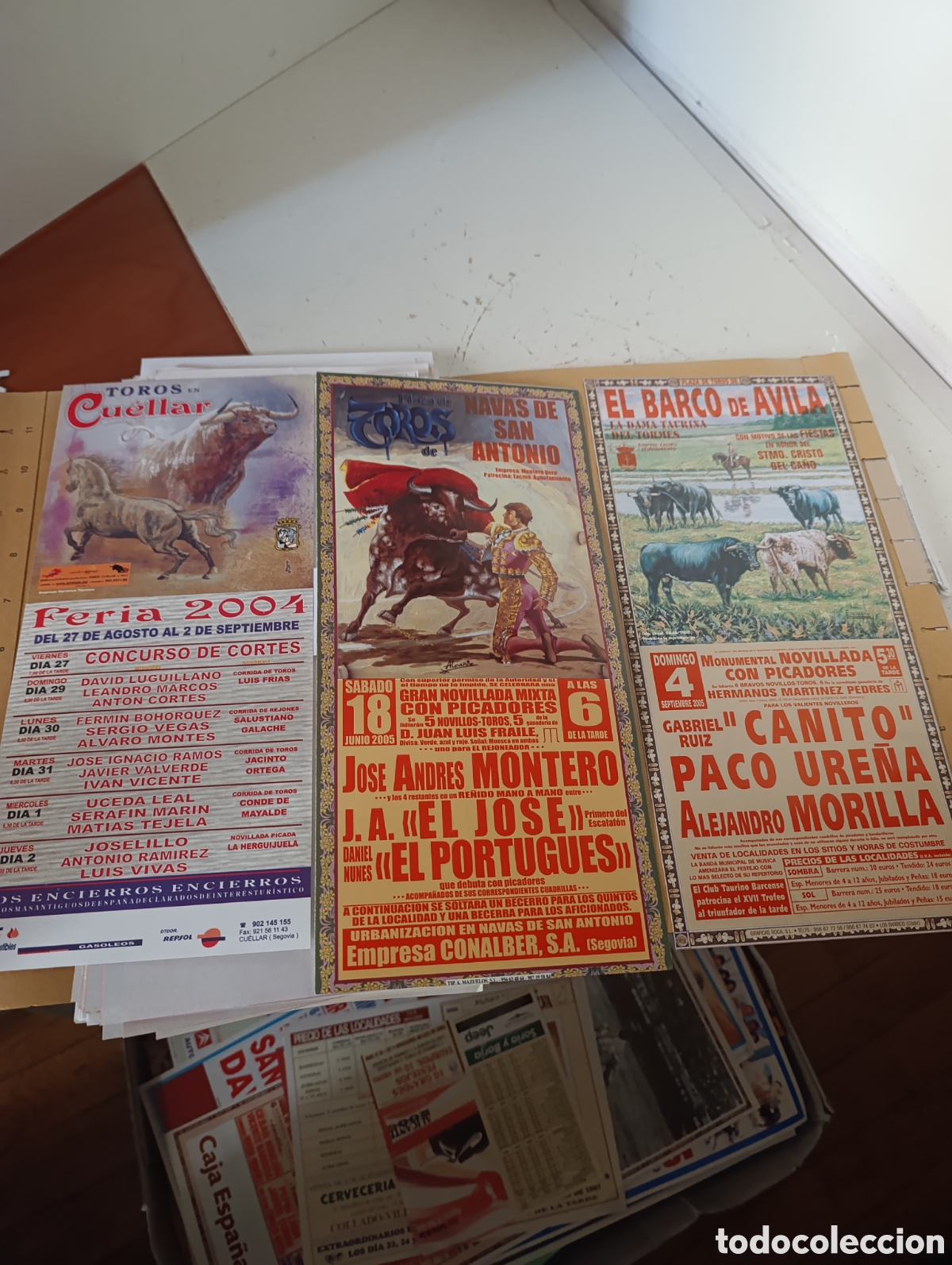 Tauromaquia: 3 carteles peque&ntilde;os toros