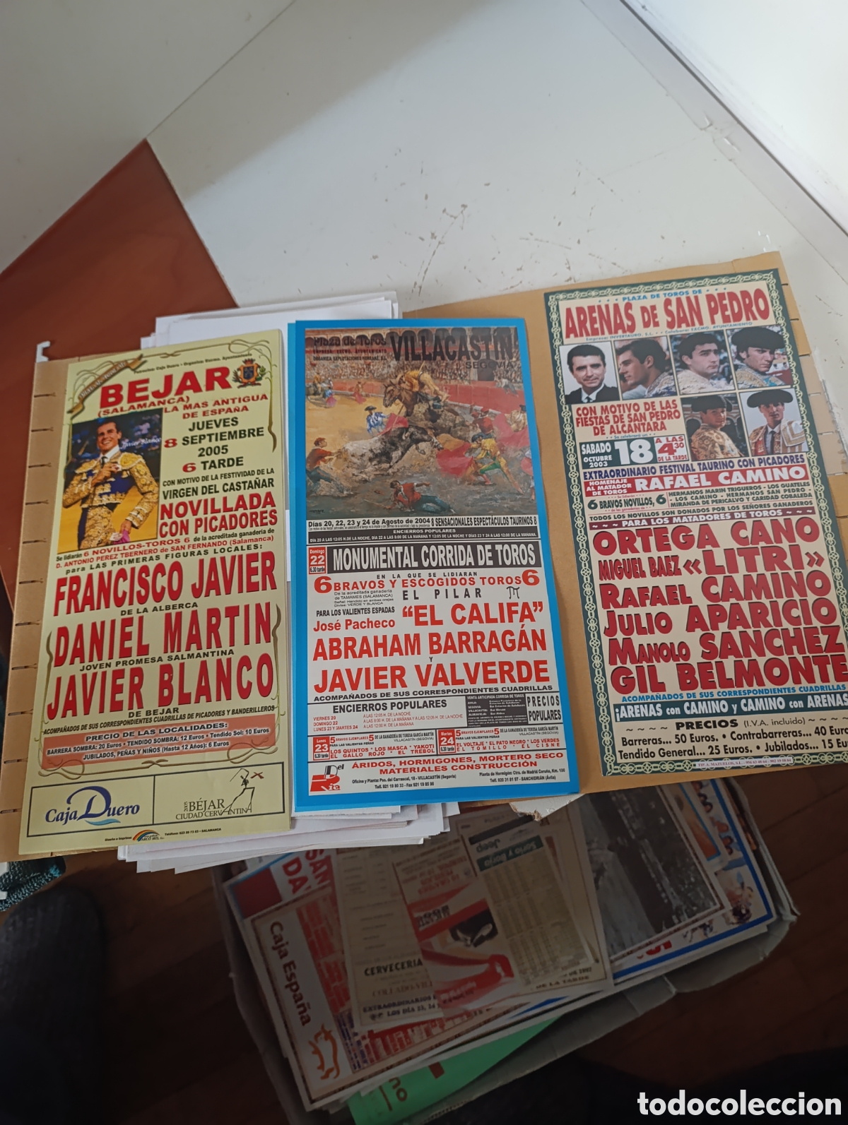 Tauromaquia: 3 carteles peque&ntilde;os toros