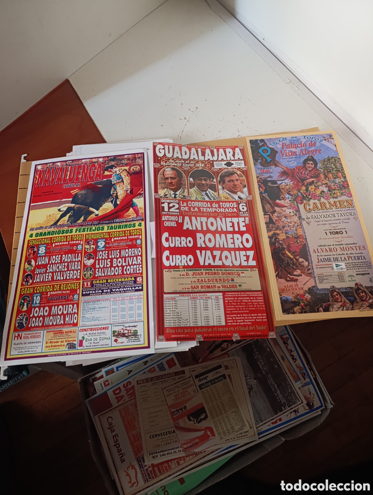 Tauromaquia: 3 carteles peque&ntilde;os toros