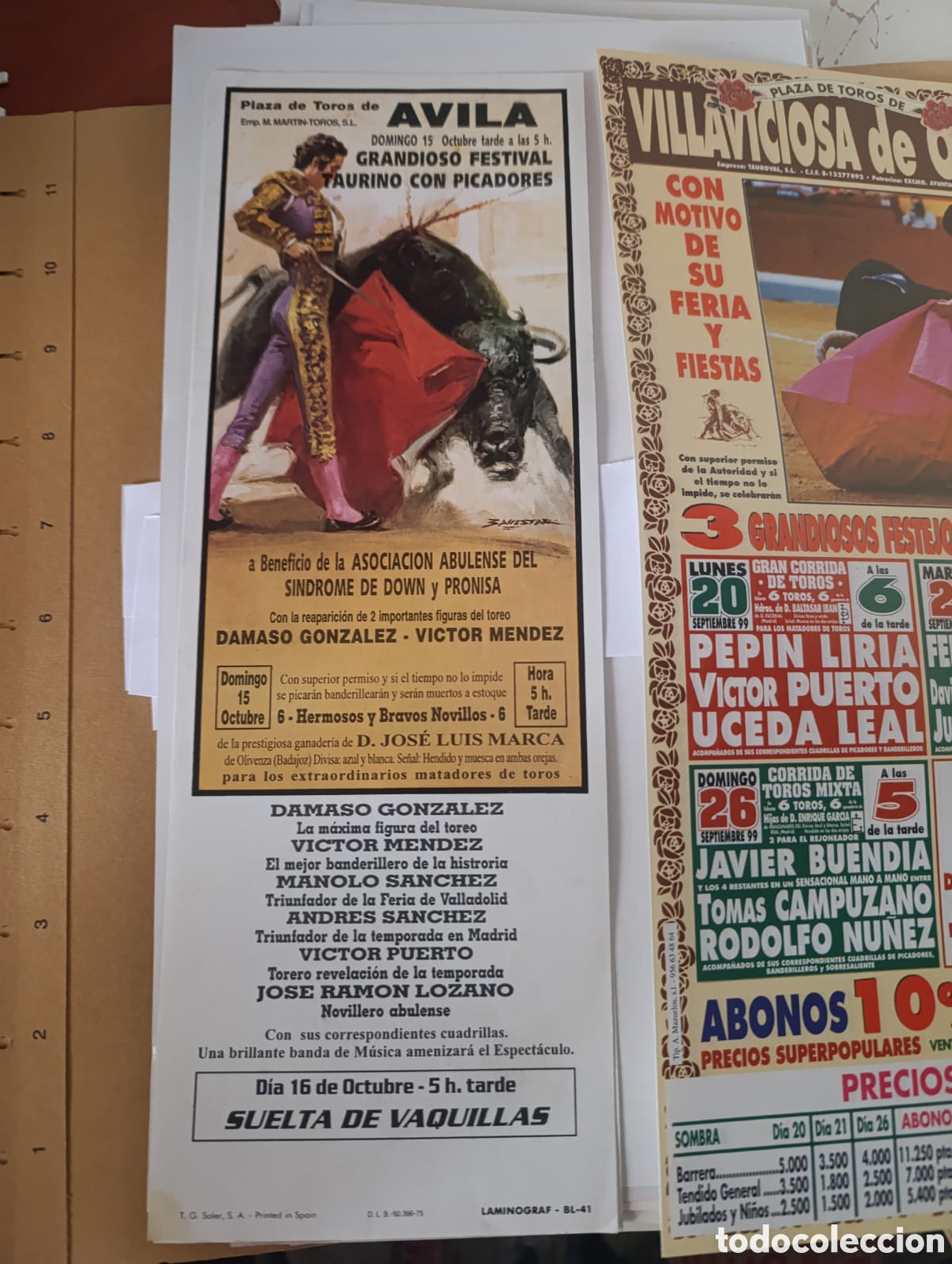 Tauromaquia: 3 carteles peque&ntilde;os toros - Foto 2