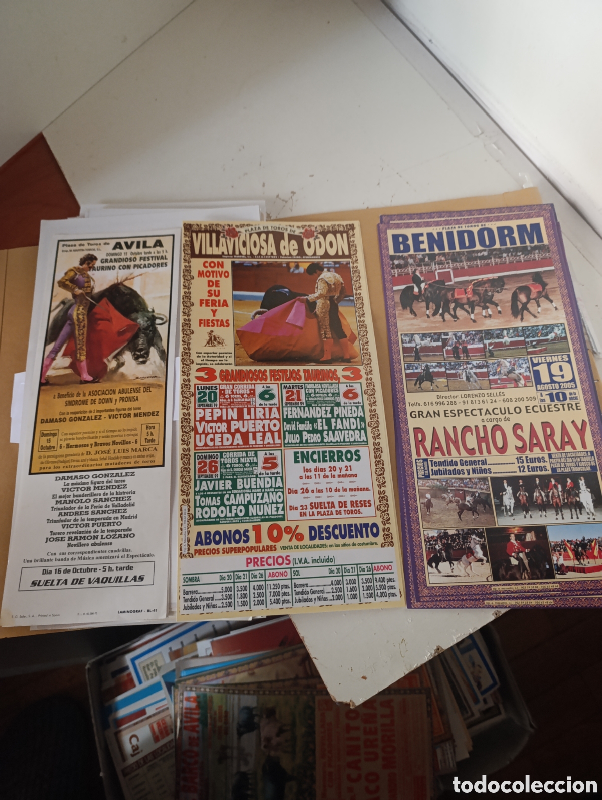 Tauromaquia: 3 carteles peque&ntilde;os toros