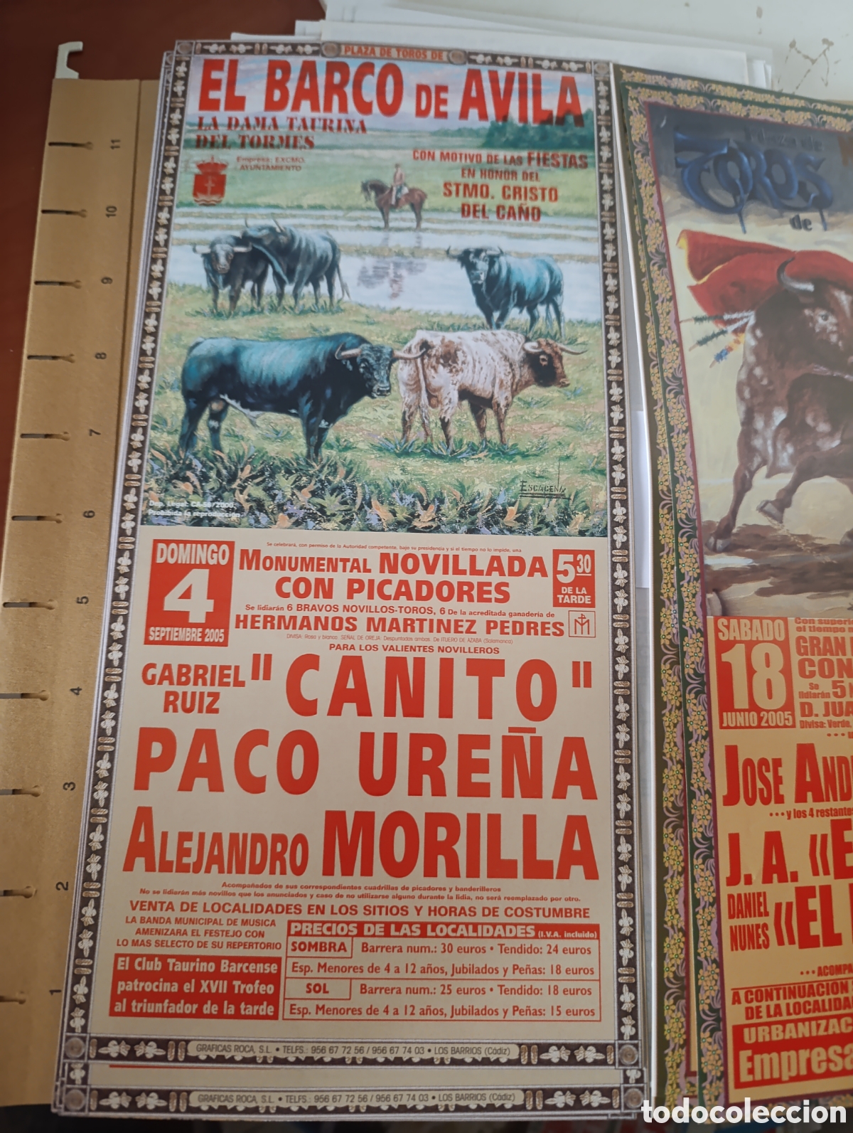 Tauromaquia: 3 carteles peque&ntilde;os toros - Foto 2