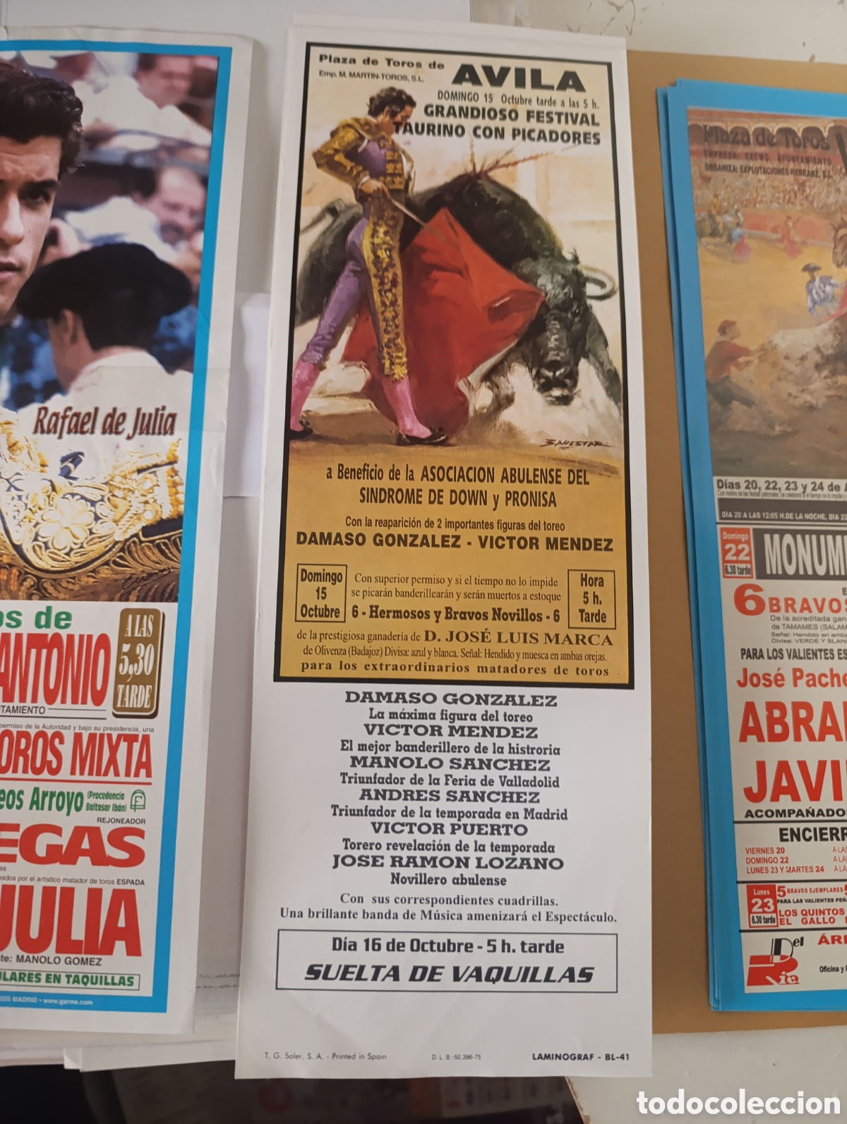 Tauromaquia: 3 carteles peque&ntilde;os toros - Foto 3