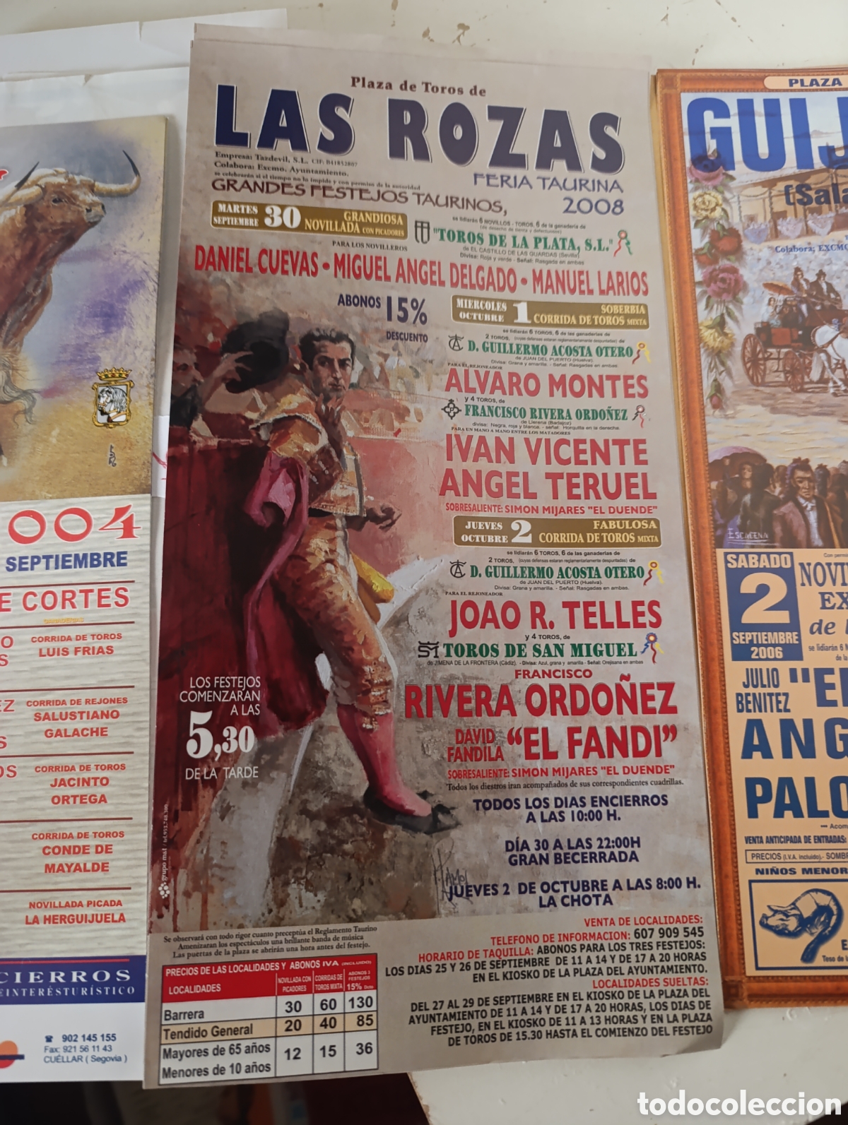 Tauromaquia: 3 carteles peque&ntilde;os toros - Foto 3