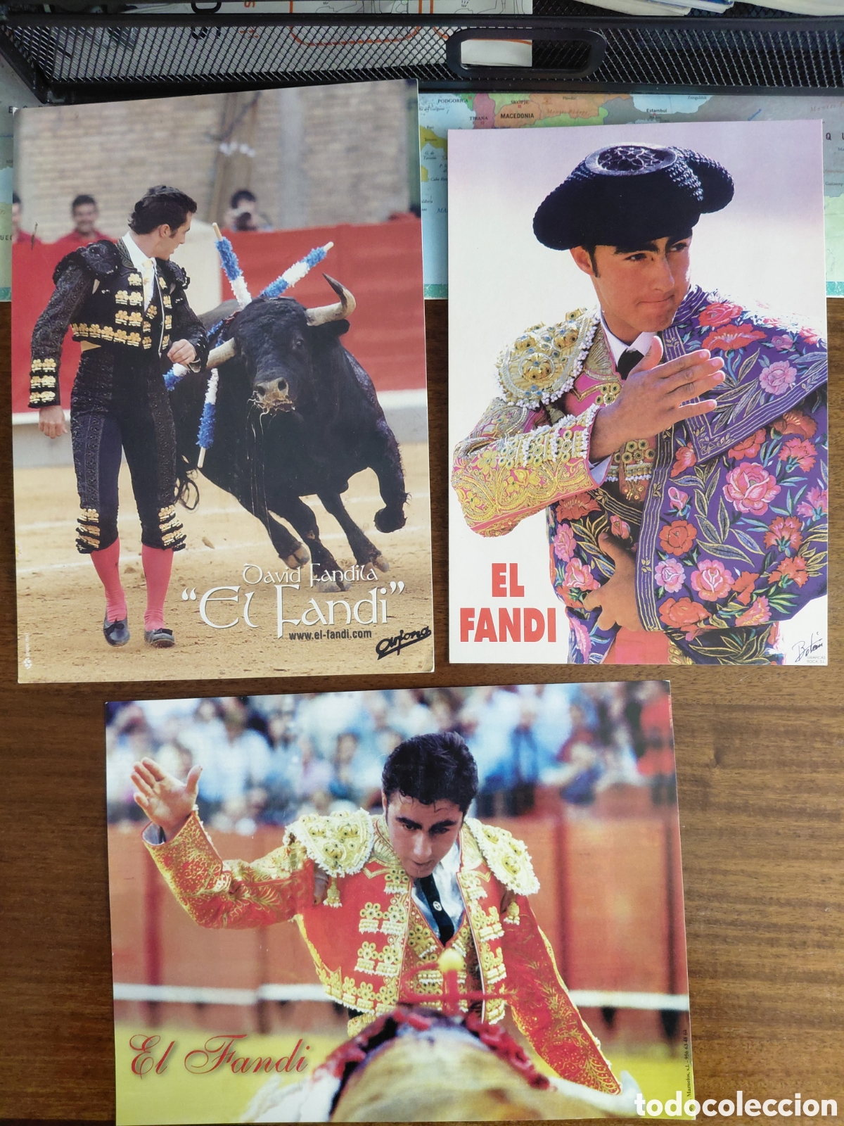 Tauromaquia: Lote 3 fotograf&iacute;as David Fandila &rdquo;El Fandi&rdquo;