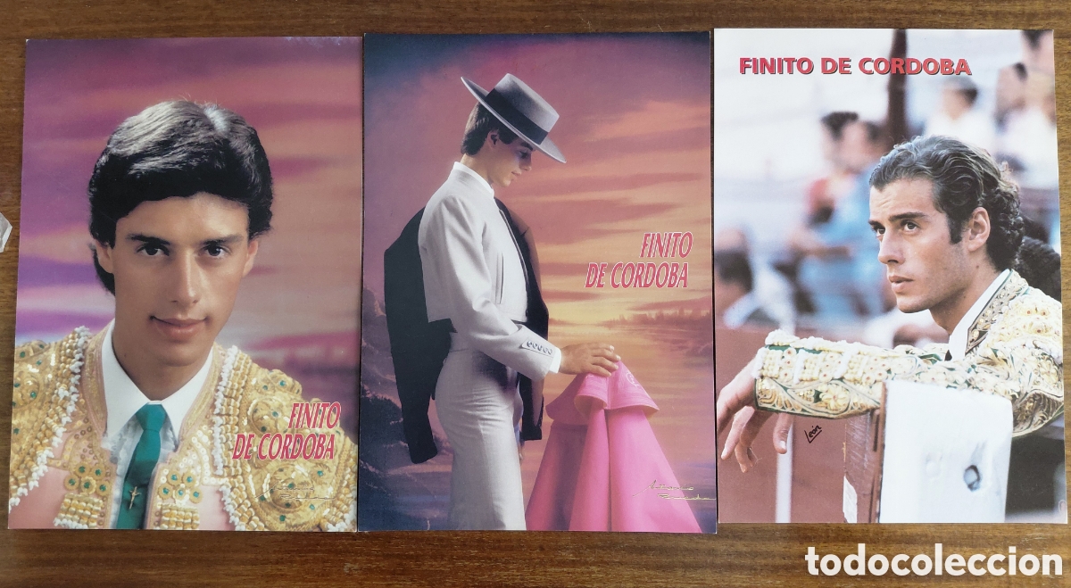 Tauromaquia: Lote 3 fotograf&iacute;as Finito de C&oacute;rdoba