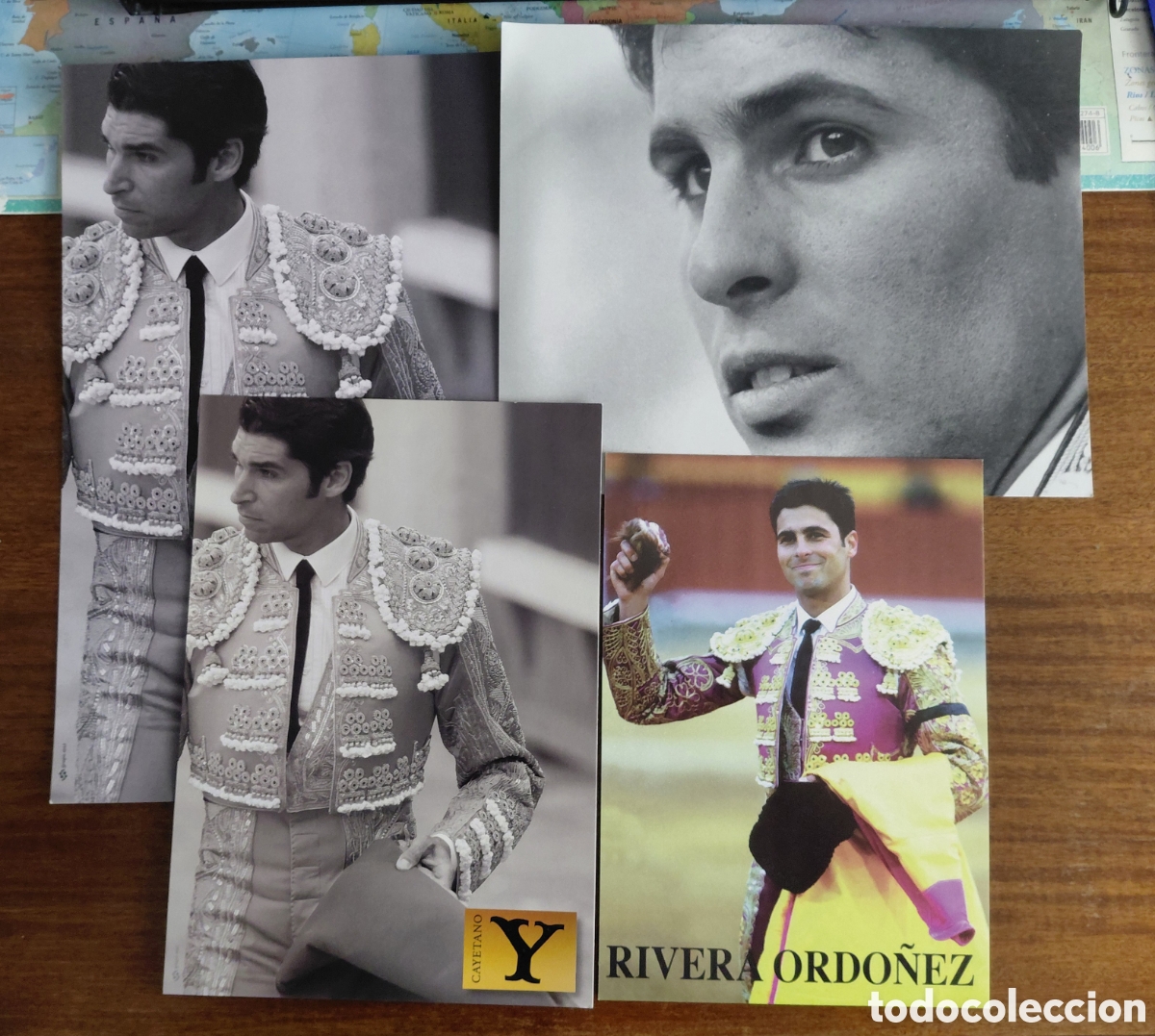 Tauromaquia: Lote 4 fotograf&iacute;as Fran Rivera y Cayetano