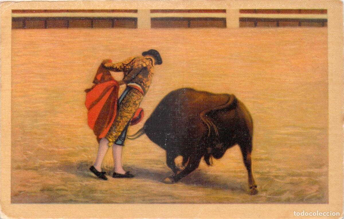 Tauromaquia: Postal de Tauromaquia: Ni&ntilde;o de la Palma en Lance de Capa