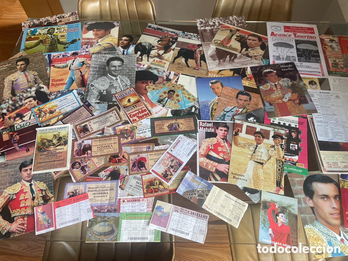 Tauromaquia: LOTE ENTRADAS TOROS / FOTOGRAFIAS FOLLETOS
