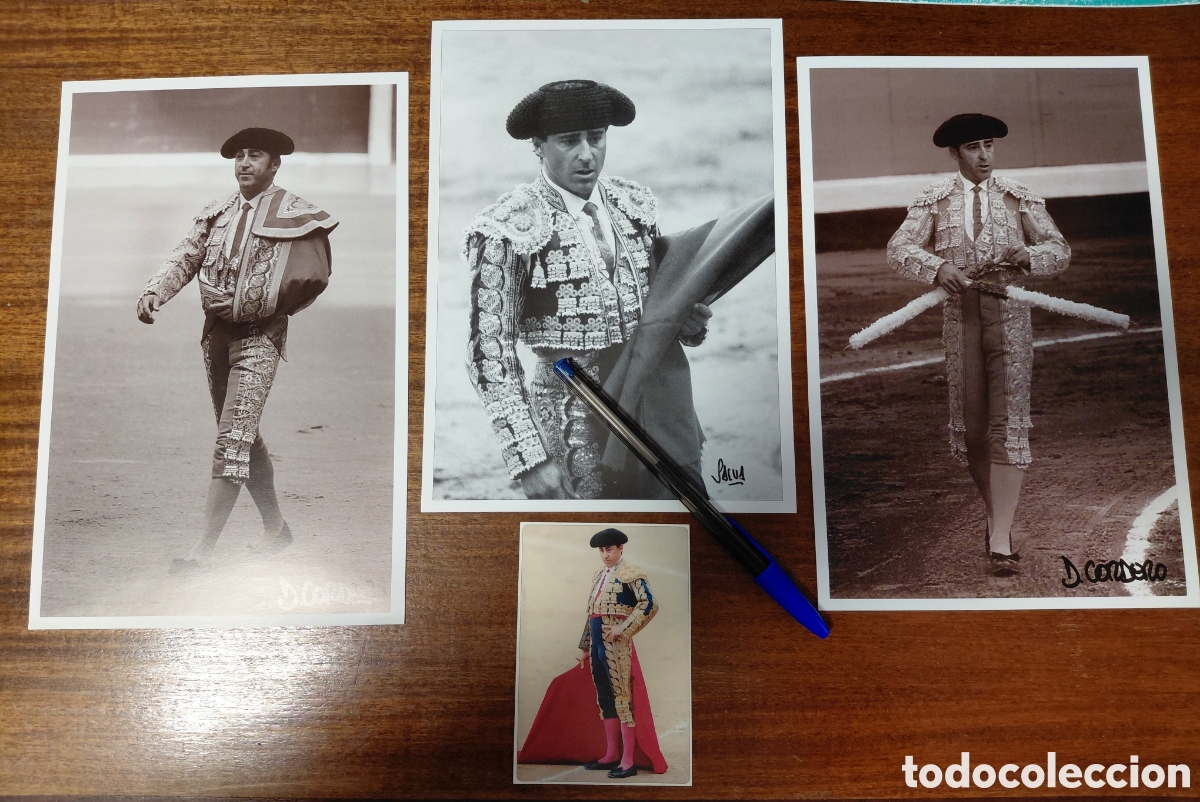 Tauromaquia: Lote 3 fotograf&iacute;as y un almanaque 2005 Lu&iacute;s Francisco Espl&aacute;