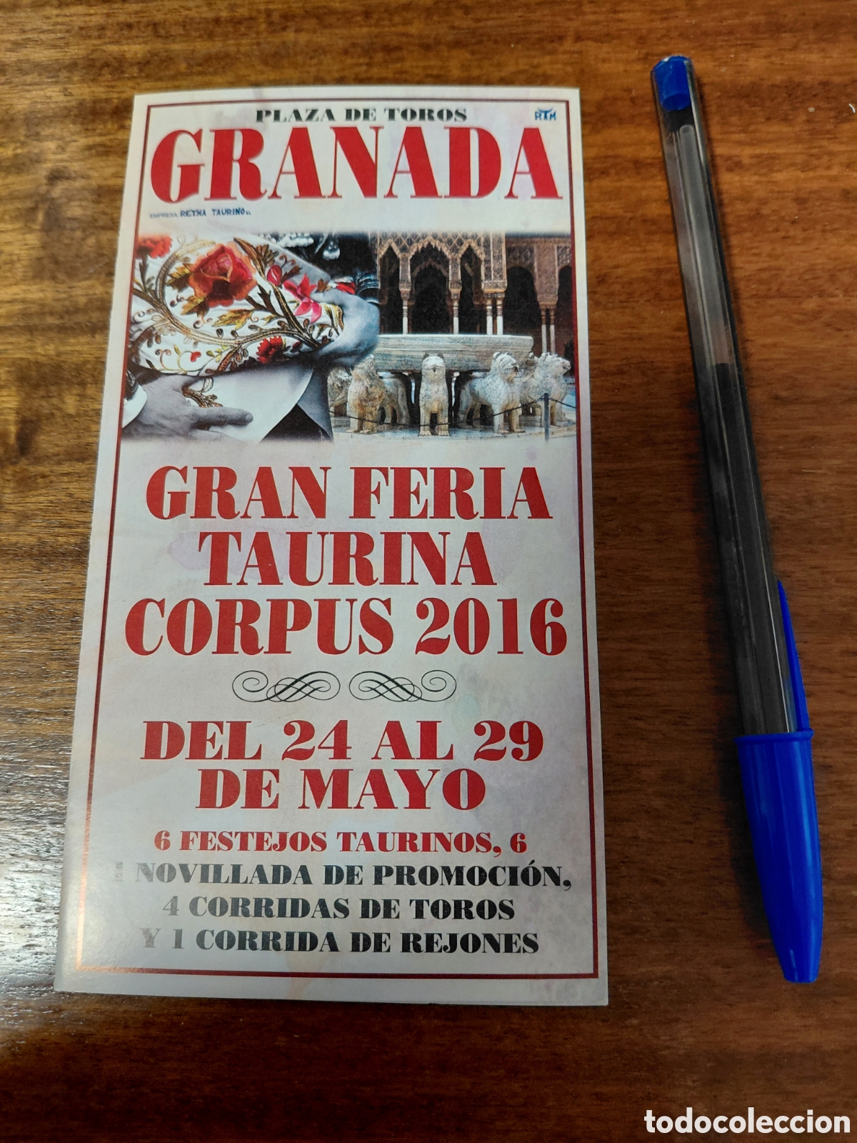 Tauromaquia: Mini programa cartel feria taurina Corpus Granada 2016