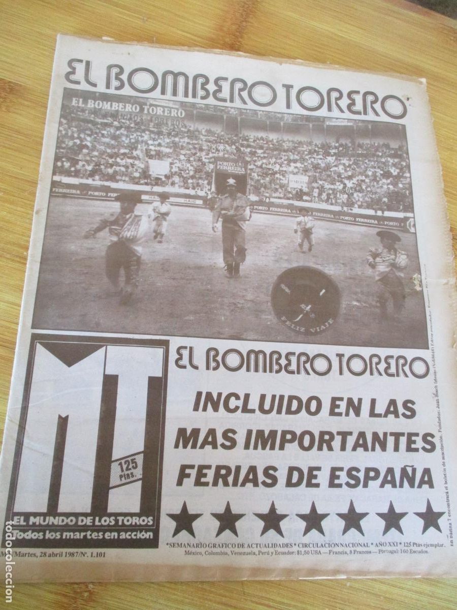 Tauromaquia: REVISTA: EL MUNDO DE LOS TOROS-MT N&ordm;. 1.101-28/4/1987CON 32 P&Aacute;G.
