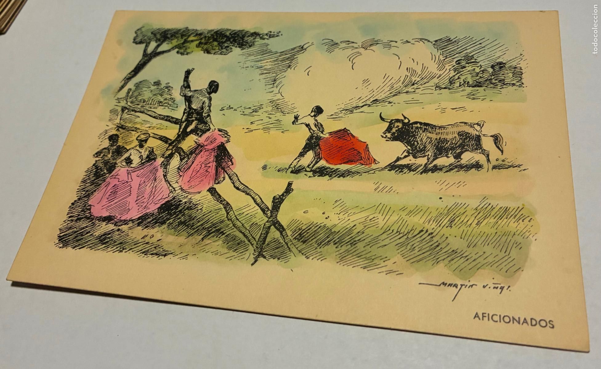 Tauromaquia: ANTIGUA POSTAL TAUROMAQUIA, AFICIONADOS, Toros Numero 21