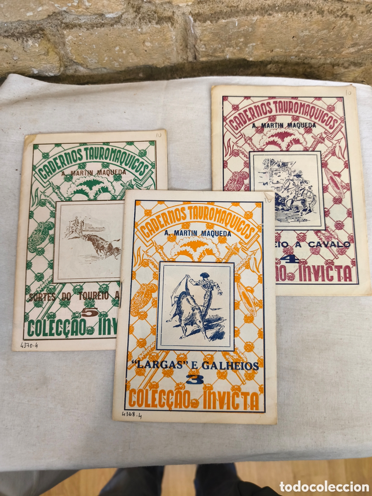 Tauromaquia: 3 Cuadernos tauromaquicos, N.3,4,5 en portugues