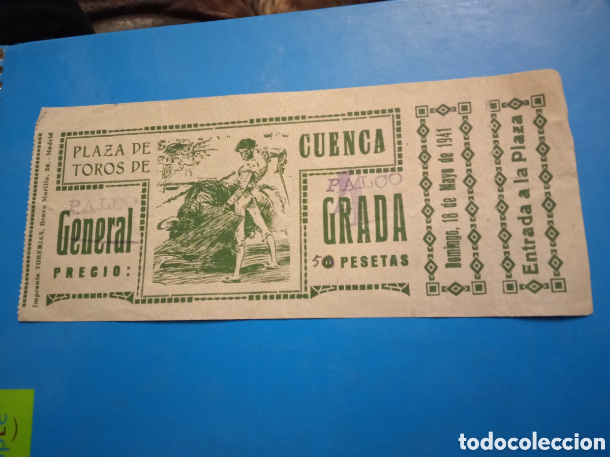 Tauromaquia: Antigua entrada, Plaza de Toros de Cuenca de 1941