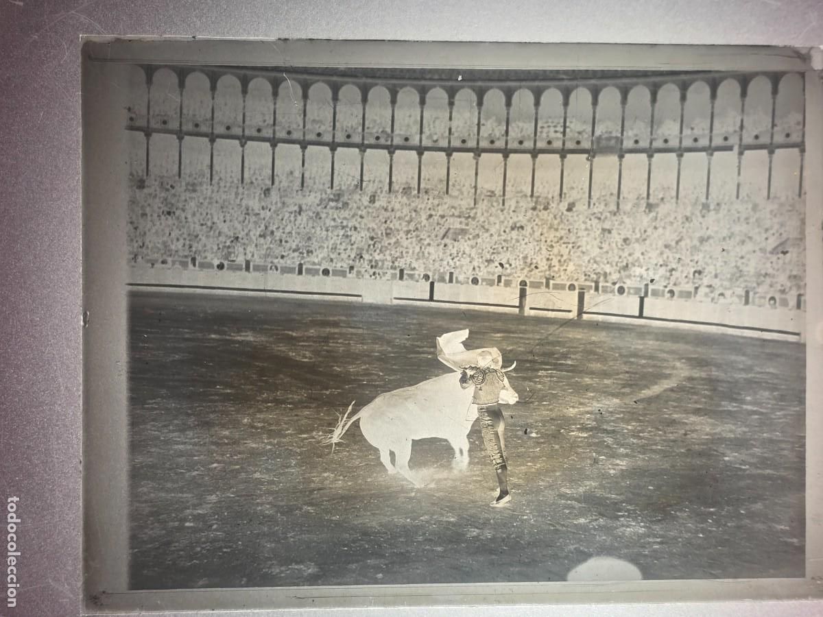 Tauromaquia: PLACA , NEGATIVO , CLICHE DE CRISTAL DE PLAZA DE TOROS. PARA IDENTIFICAR.