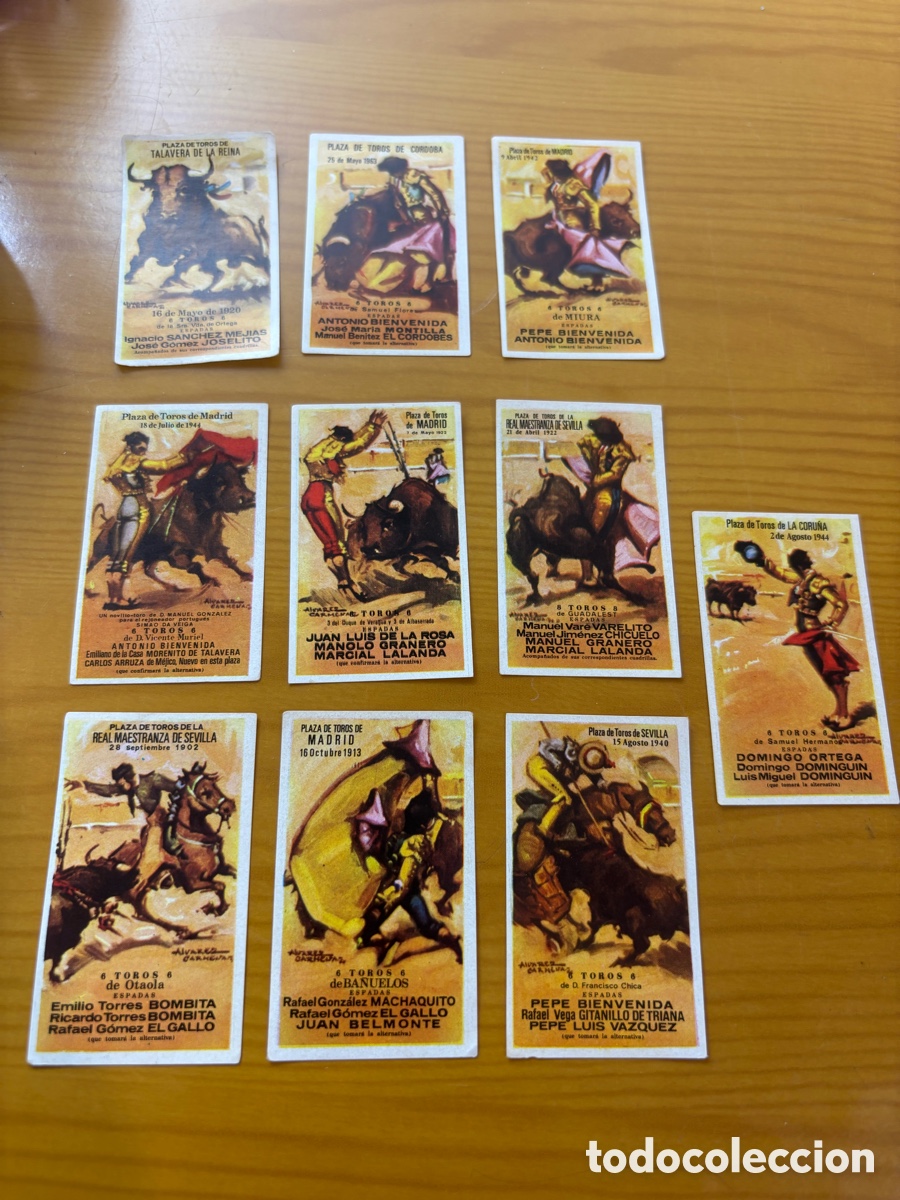 Tauromaquia: Carteles en miniatura Corrida de Toros