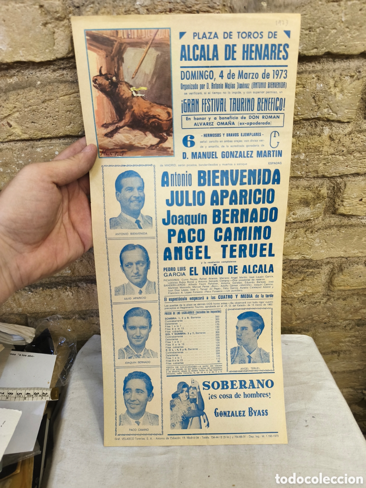 Tauromaquia: Cartel, PLAZA DE TOROS DE ALCALA DE HENARES DOMINGO, 4 de Marzo de 1973