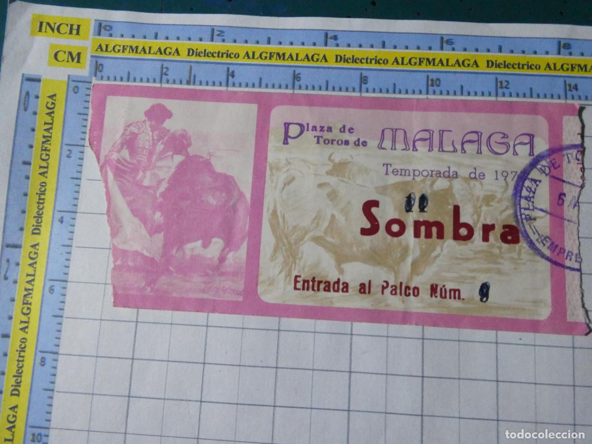 Tauromaquia: ENTRADA TOROS TOREROS CORRIDA PLAZA M&Aacute;LAGA. 1977 PUBLICIDAD CERVEZA VICTORIA. 469
