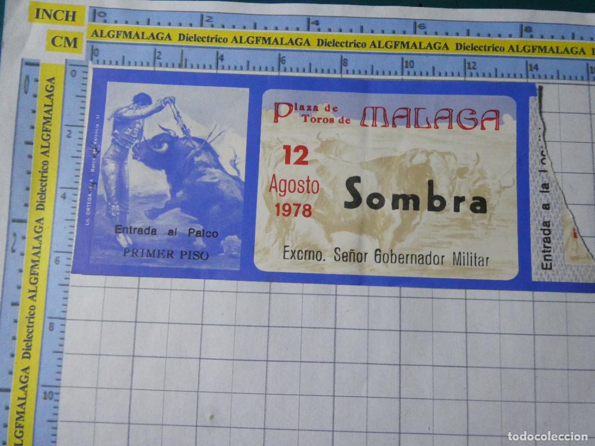 Tauromaquia: ENTRADA TOROS TOREROS CORRIDA PLAZA M&Aacute;LAGA. 12 AGOSTO 1978 . 480