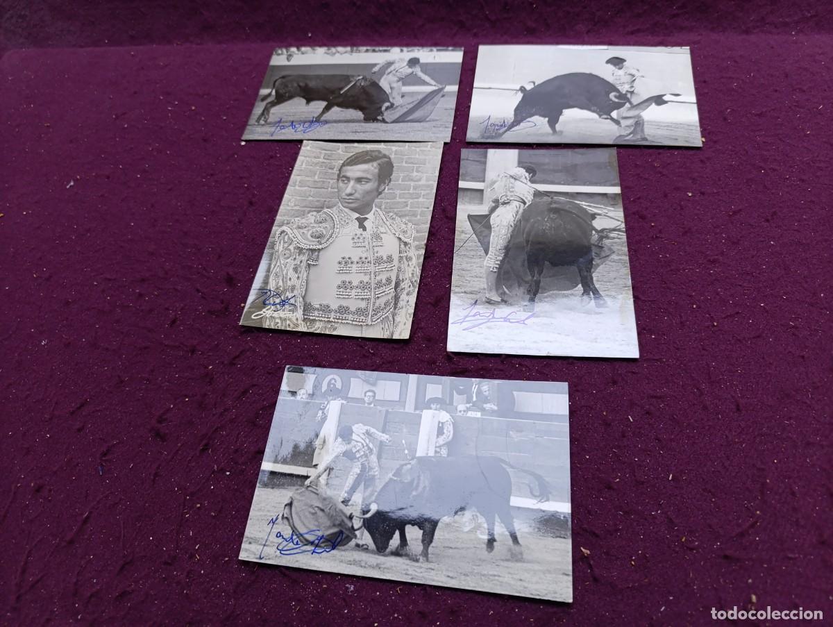 Tauromaquia: FT15, Lote de Antiguas Fotograf&iacute;as de torero, Manolo Cortes, todas firmadas, fot. Bot&aacute;n,