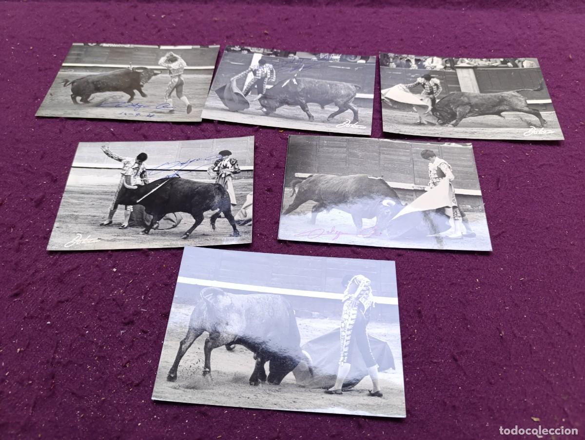 Tauromaquia: FT13, Lote de Antiguas Fotograf&iacute;as de torero, Ortega Cano, 4 firmadas, fot. Bot&aacute;n,