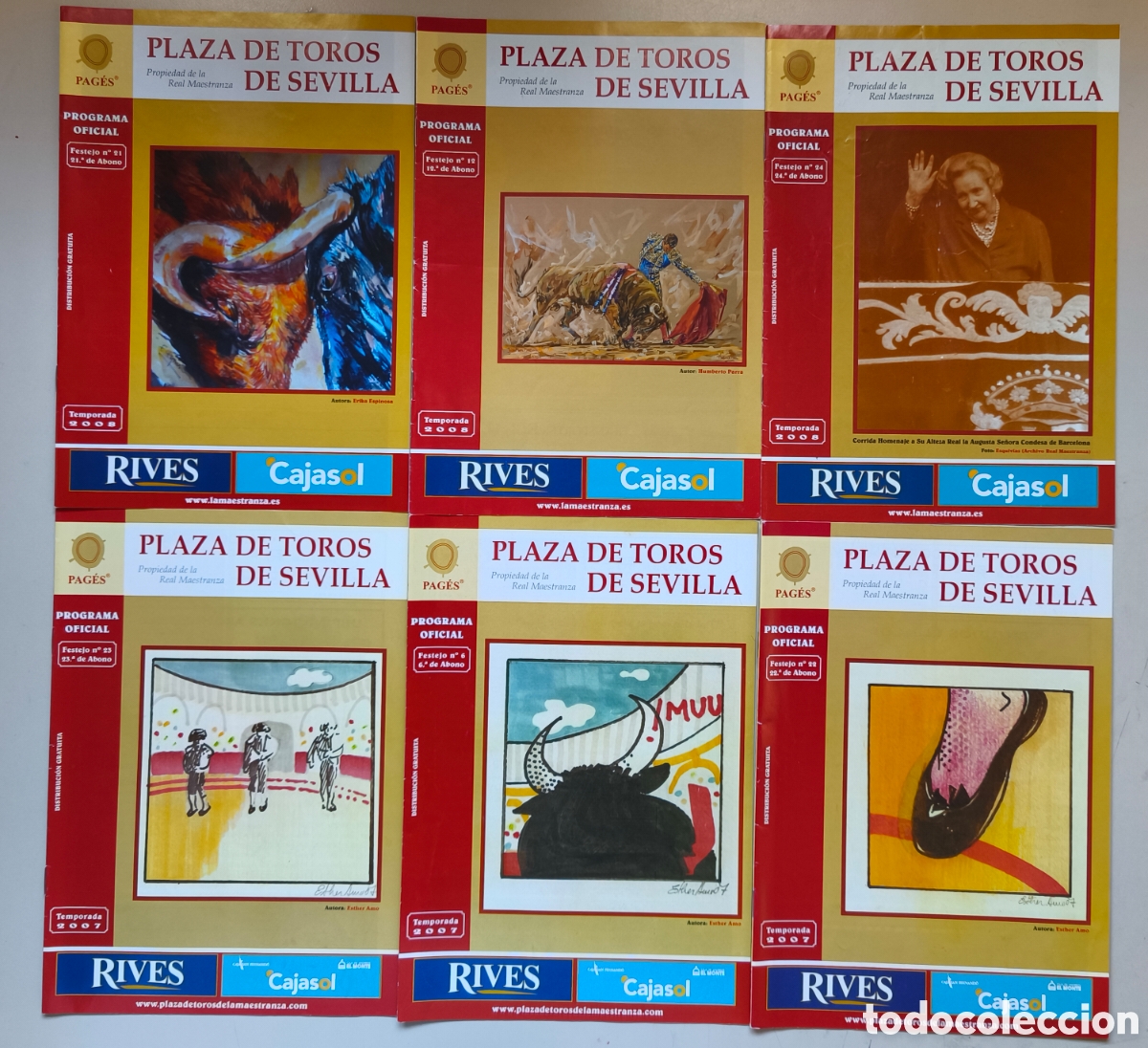 Tauromaquia: 37 PROGRAMAS OFICIALES DE LA PLAZA DE TOROS DE SEVILLA - Foto 4