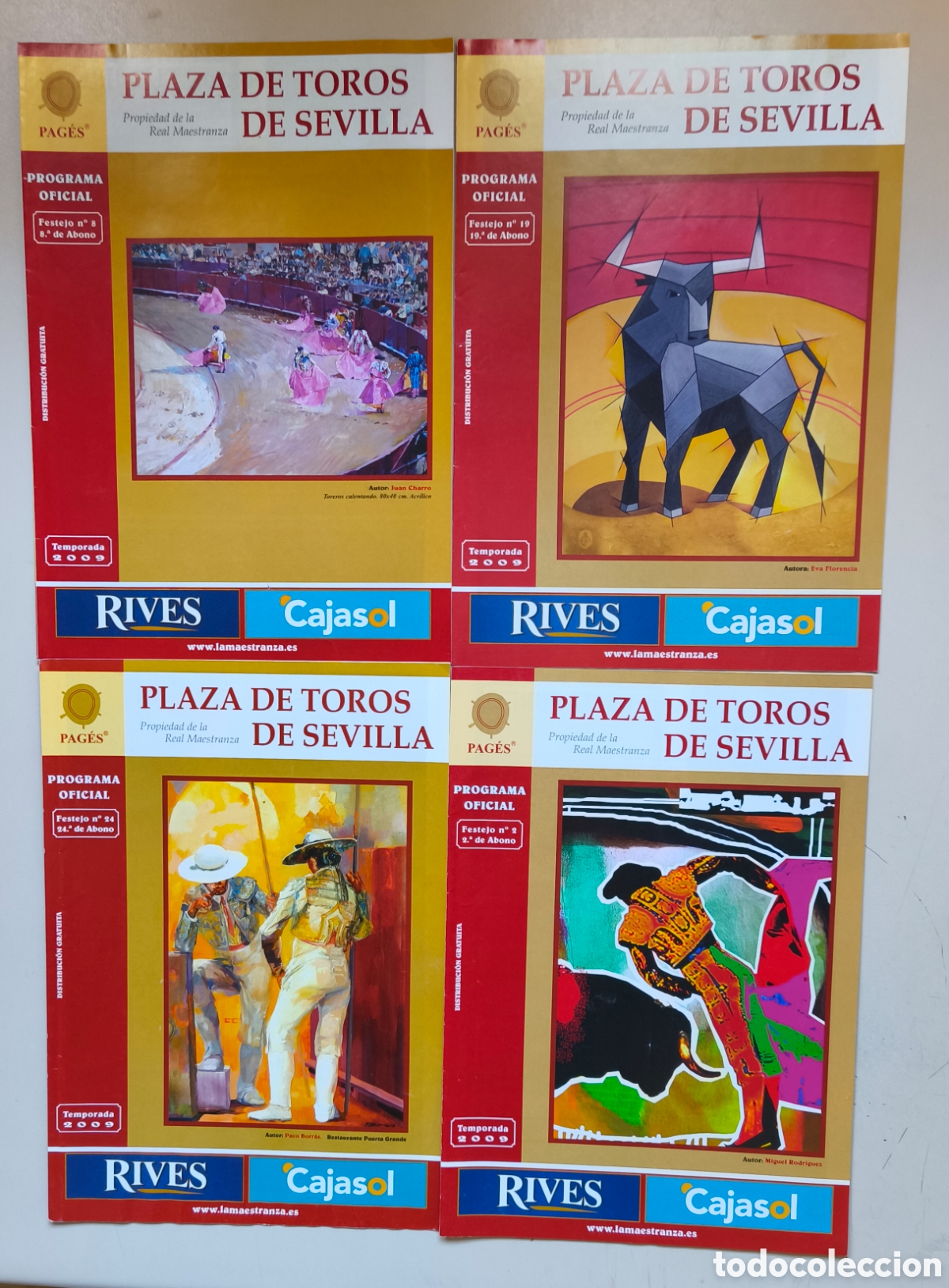 Tauromaquia: 37 PROGRAMAS OFICIALES DE LA PLAZA DE TOROS DE SEVILLA - Foto 6