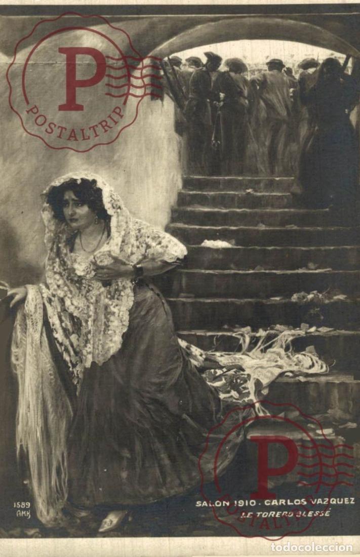 Tauromaquia: COLECCION SALON .- LE TORERO BLESSE .- CARLOS VAZQUEZ