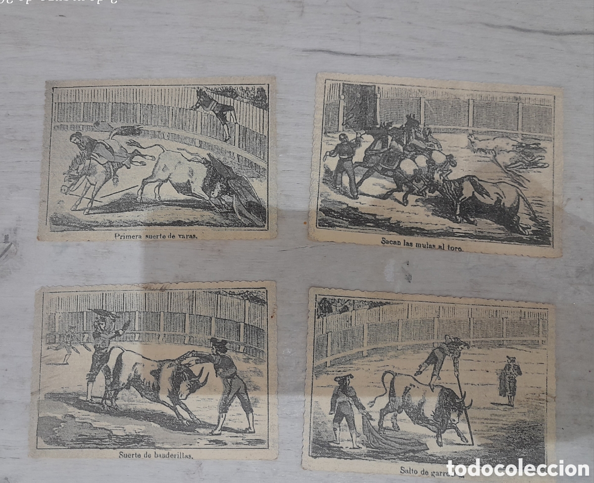 Tauromaquia: 4 fotos tipo postal toreo