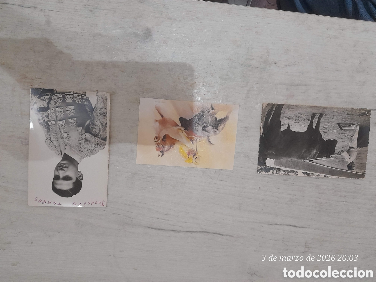 Tauromaquia: 3 postales antiguas torero