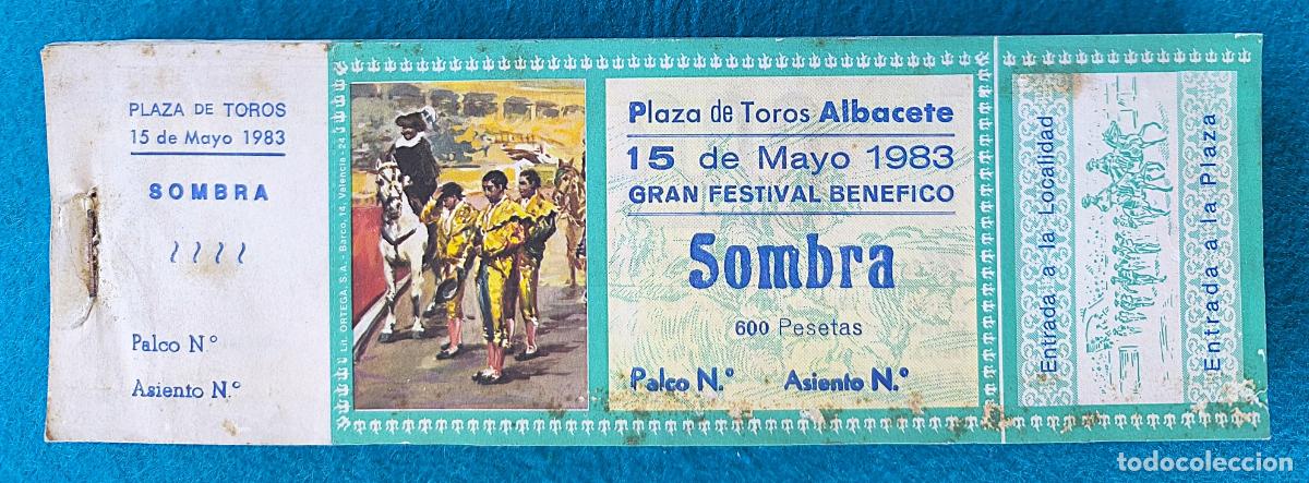 Stierkampf: RW LOTE 191 ENTRADAS APROX PLAZA TOROS ALBACETE 1983 LT5