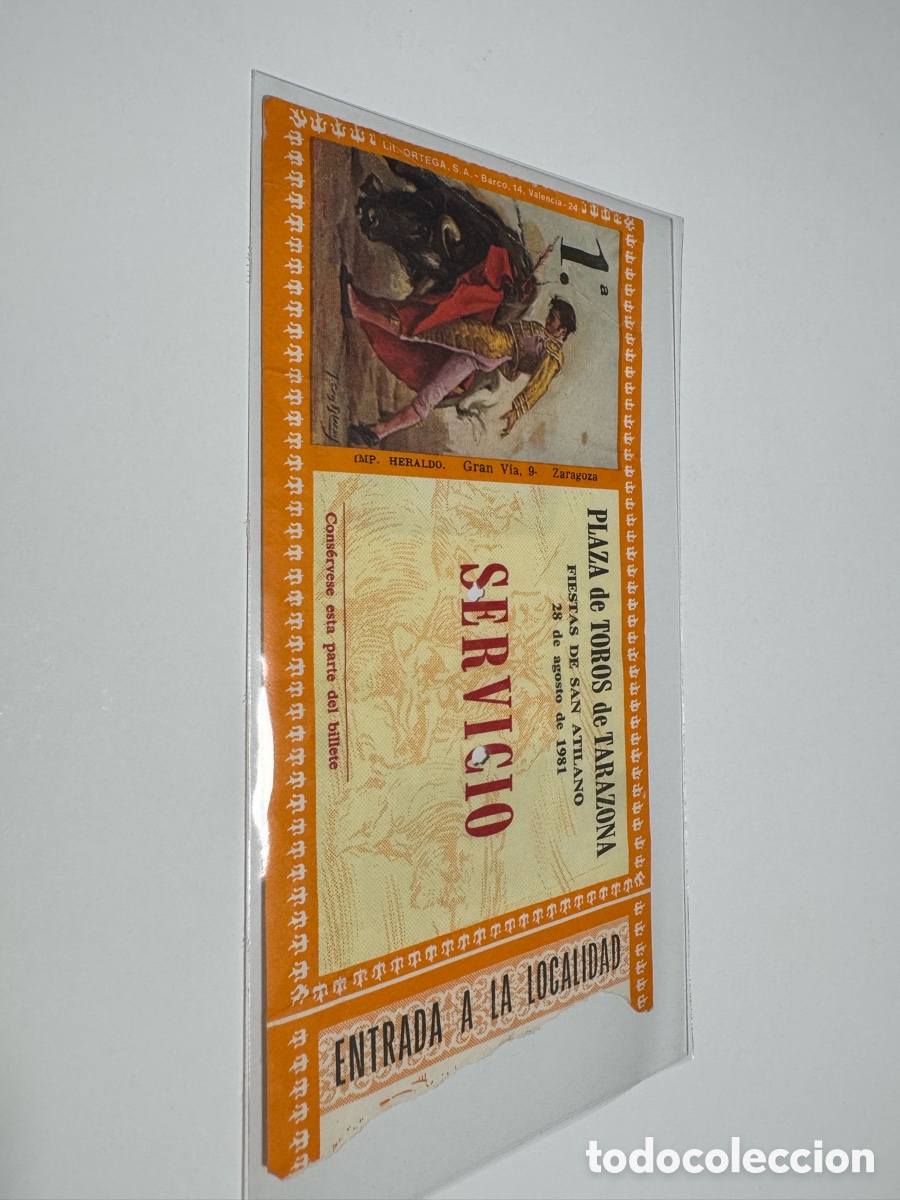 Tauromaquia: Entrada de toros &ndash; Plaza de Tarazona &ndash; 28 de agosto de 1981 (Fiestas de San Atilano)