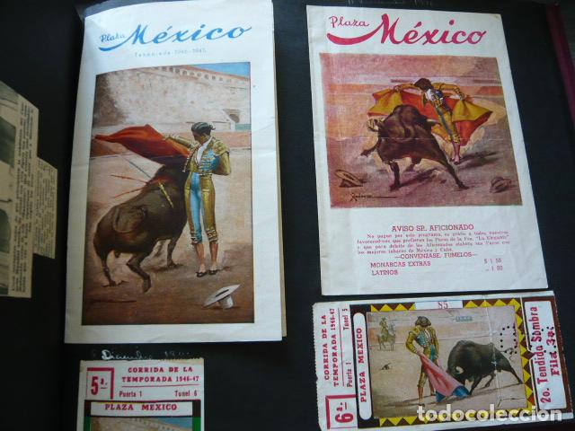 Tauromaquia: MANOLETE EN MEXICO ALBUM CON RECORTES DE PRENSA FOLLETOS, ENTRADAS Y FOTOGRAFIA 1946 1947