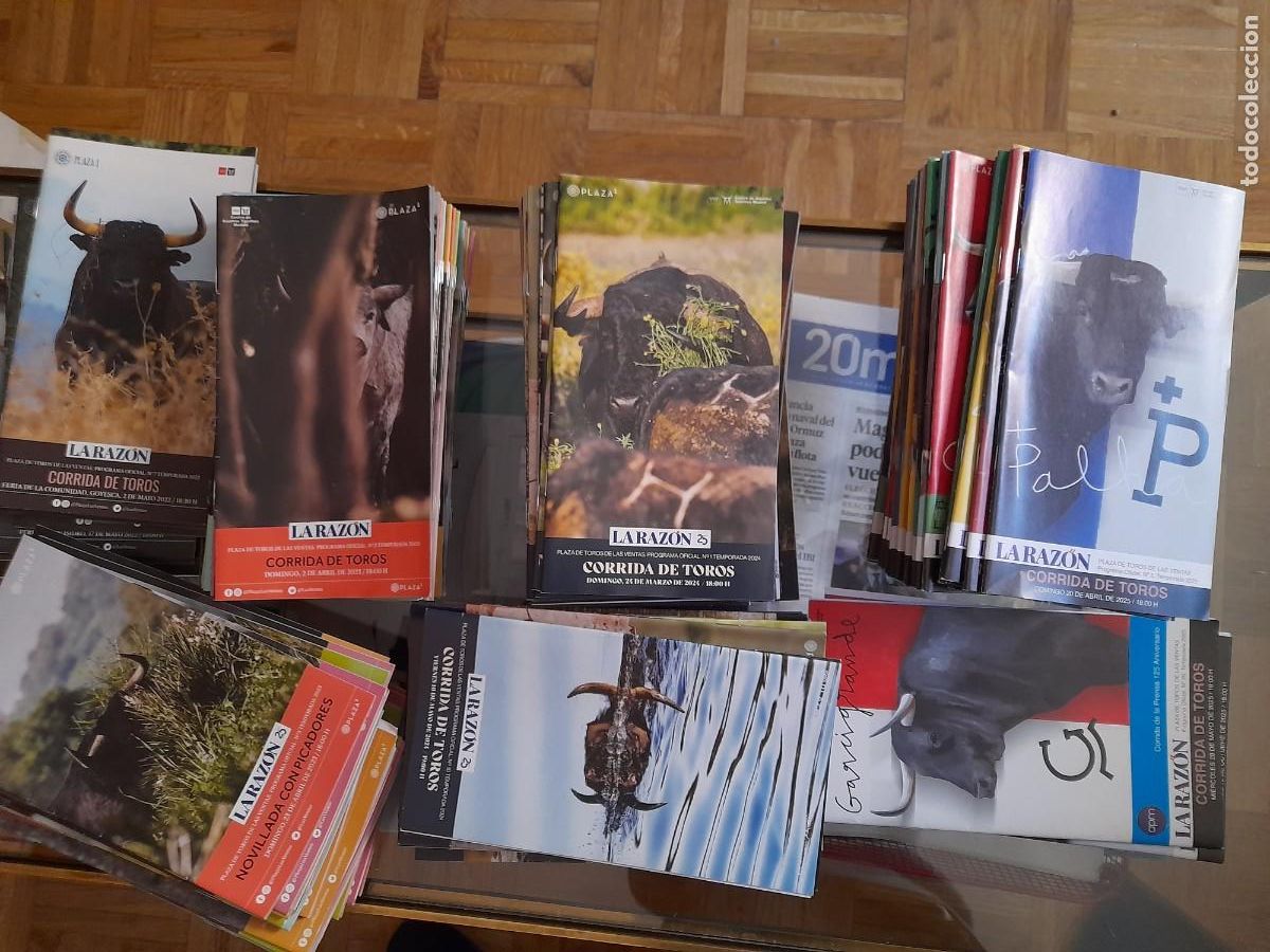 Tauromaquia: Lote 176 Programas Toros Las Ventas Temporadas 2022, 2023, 2024 y 2025. 118 distintos y 58 repetidos
