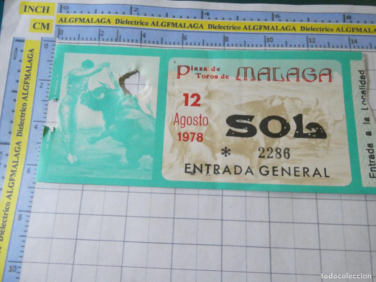 Tauromaquia: ENTRADA TOROS TOREROS CORRIDA PLAZA M&Aacute;LAGA. 12 AGOSTO 1978. 503