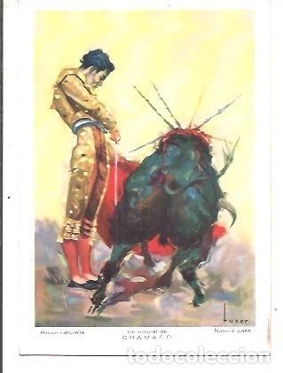 Tauromaquia: ANTIGUA POSTAL ASI TOREA CHAMACO UN NATURAL DE CHAMACO EDTORIAL ARTIGAS