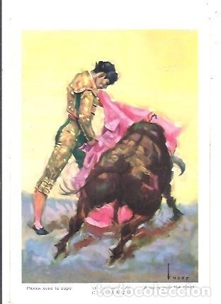 Tauromaquia: ANTIGUA POSTAL ASI TOREA CHAMACO UNA VERONICA DE CHAMACO