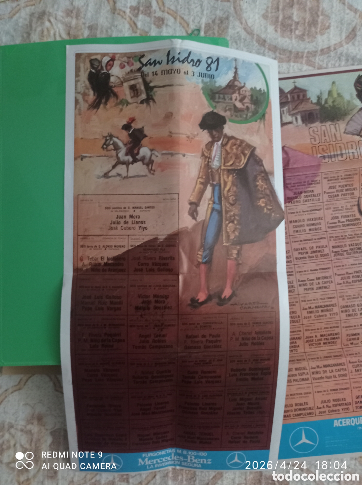 Tauromaquia: Cuatro c&aacute;rteles de toros de Madrid a&ntilde;os 1981 1982 1983 1984