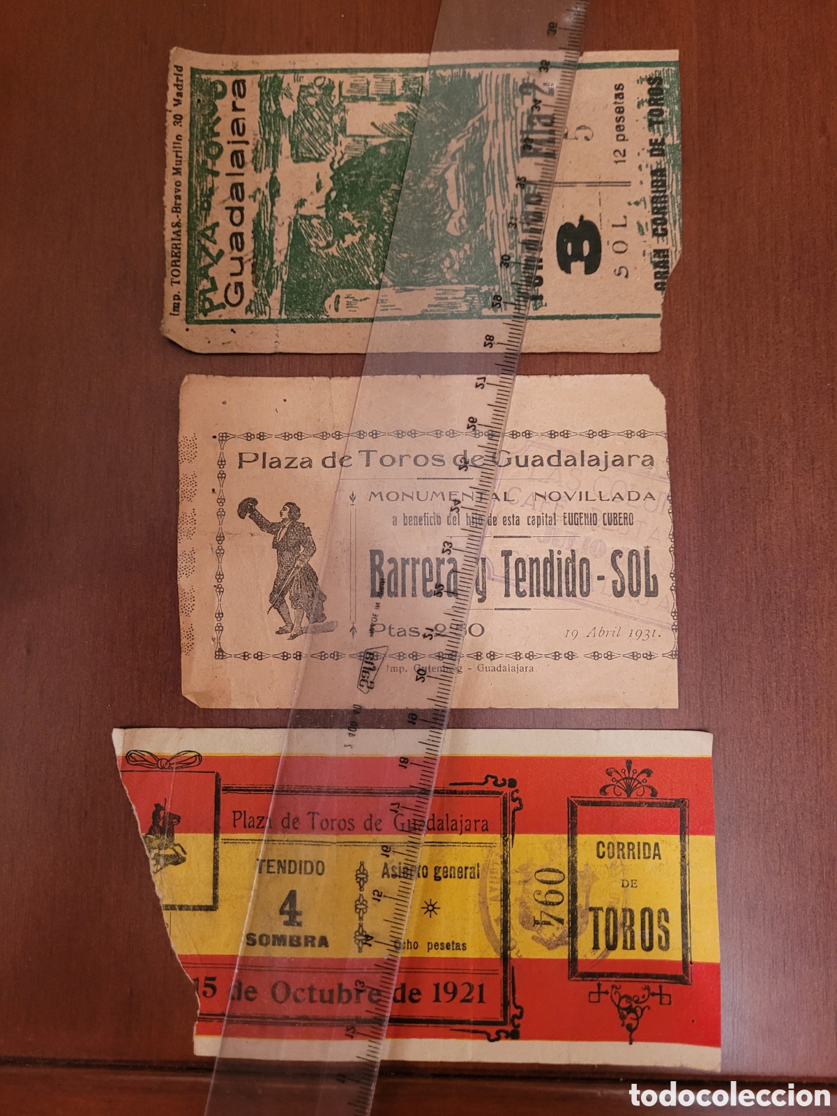Tauromaquia: LOTE 24 ENTRADAS TOROS GUADALAJARA DE 1901 A 1940