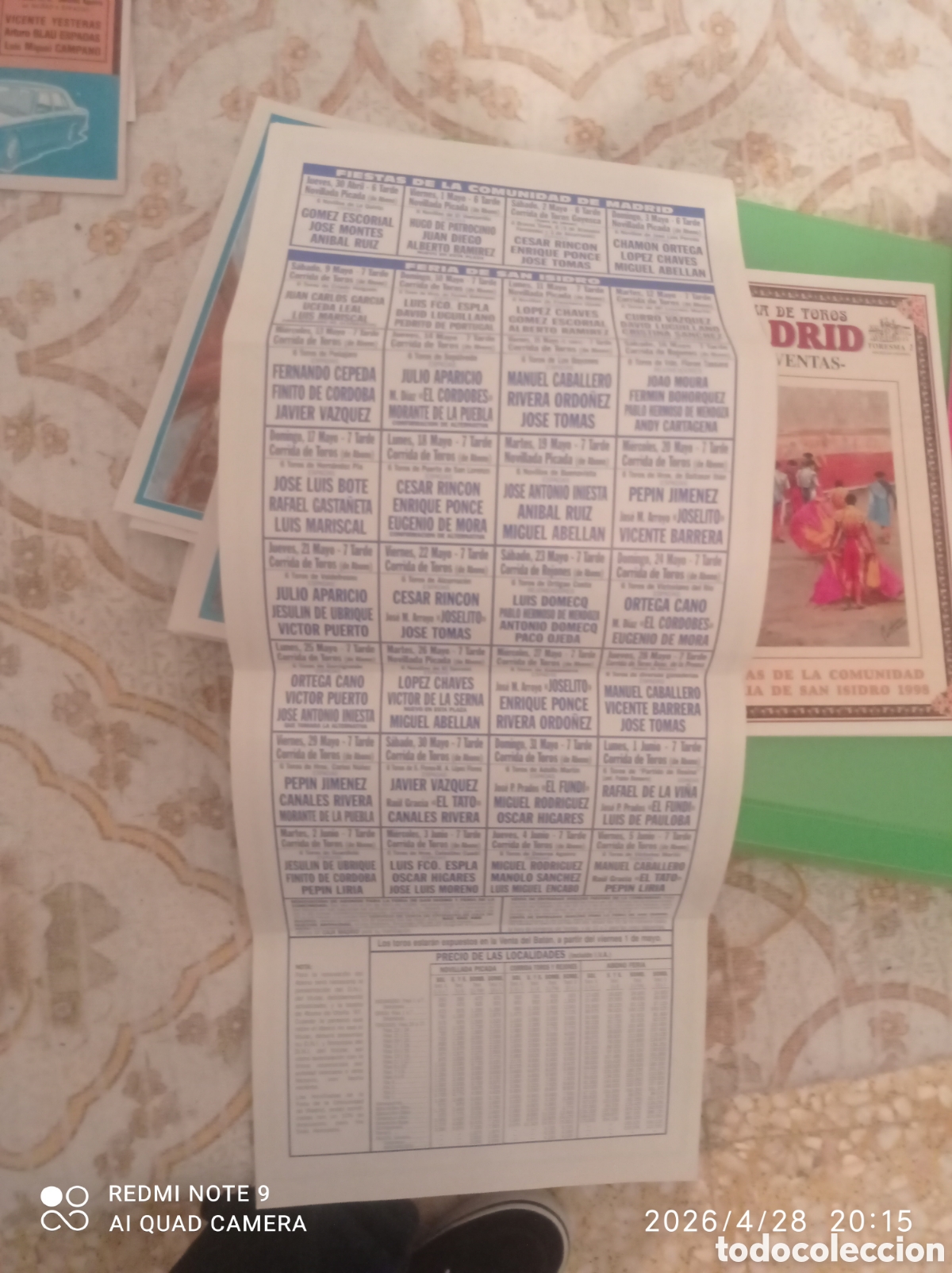 Tauromaquia: Morante de la puebla en Madrid un cartel y tres y