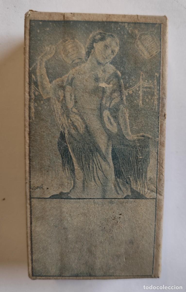 Tauromaquia: MANOLA mujer andaluza farolillo feria, ANTIGUO TAMPON, PLANCHA DE MADERA Y METAL