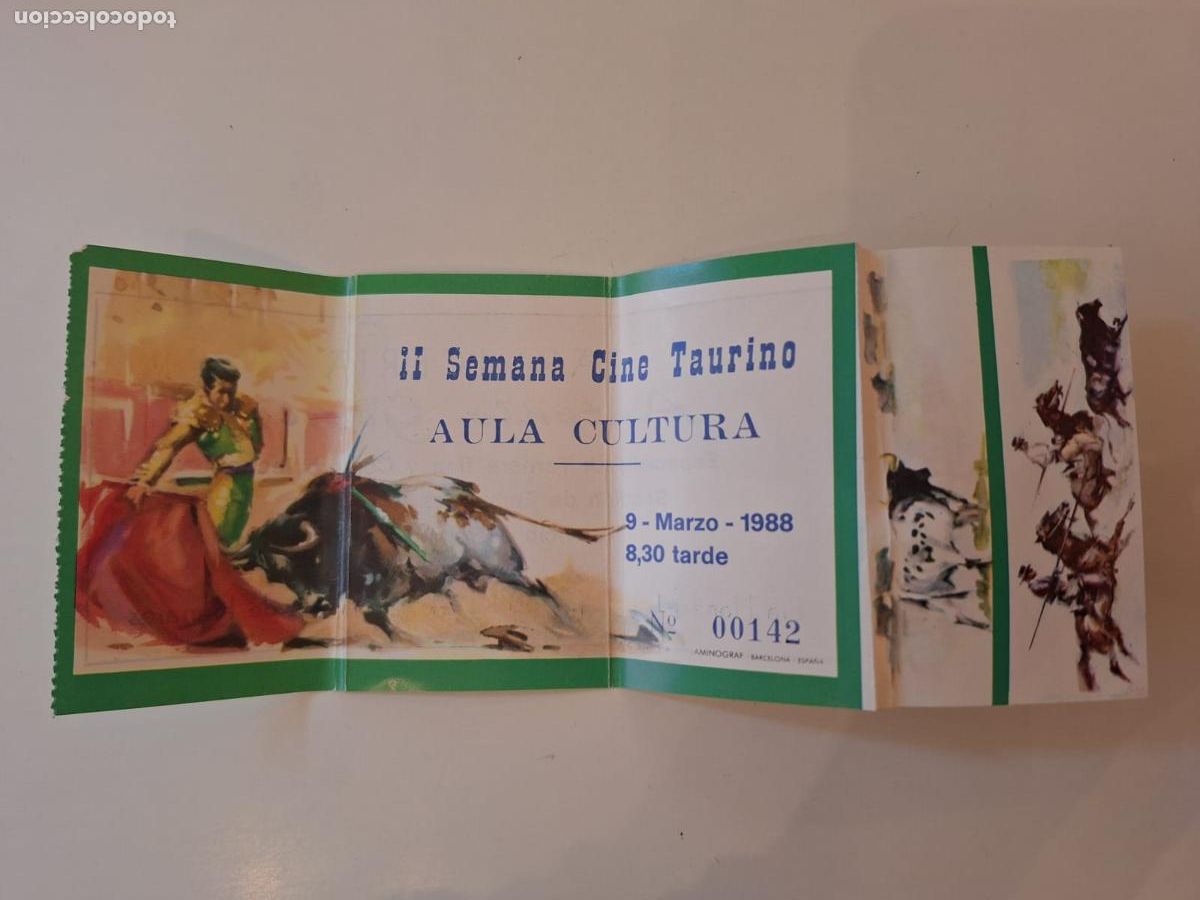 Tauromaquia: Entrada II Semana Cine Taurino Alcal&aacute; de Henares 1988