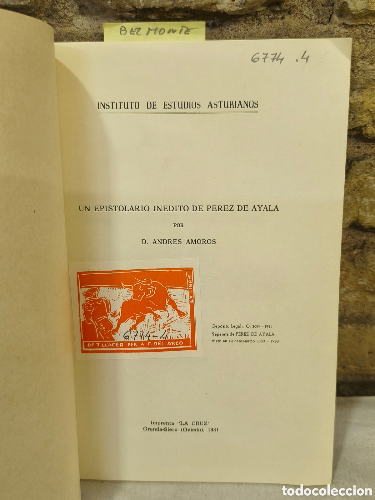 Bullfighting: UN EPISTOLARIO INEDITO DE PEREZ DE AYALA